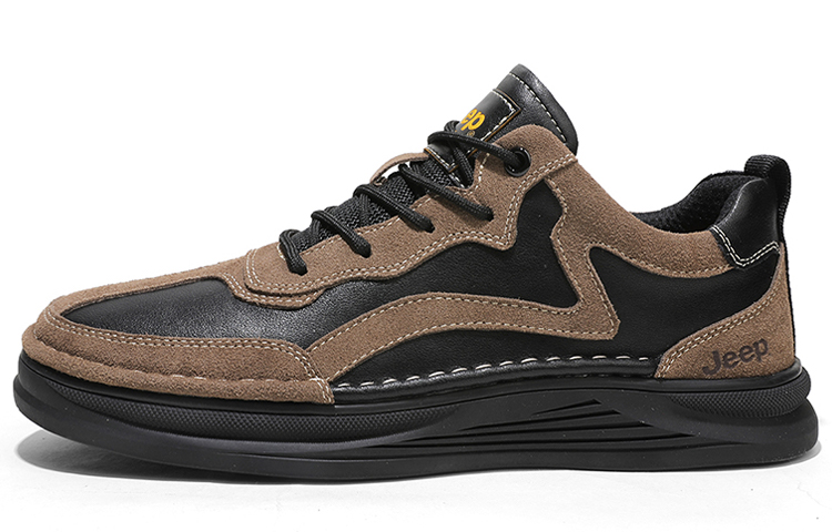 Jeep Abrasion Resistant Low Top Skateboard Shoes Men's Khaki