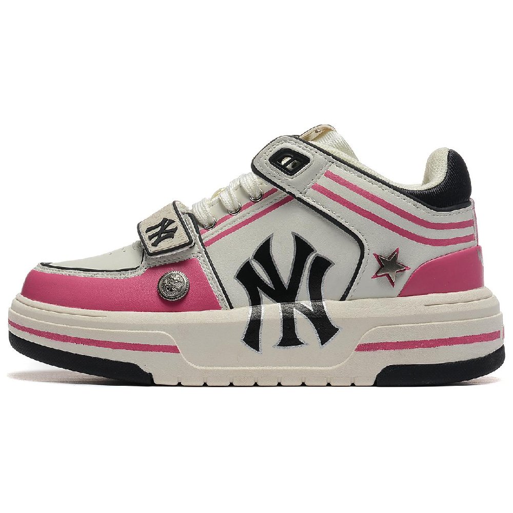 MLB Chunky Liner Mid-Top Skateboard Shoes Unisex Ecru