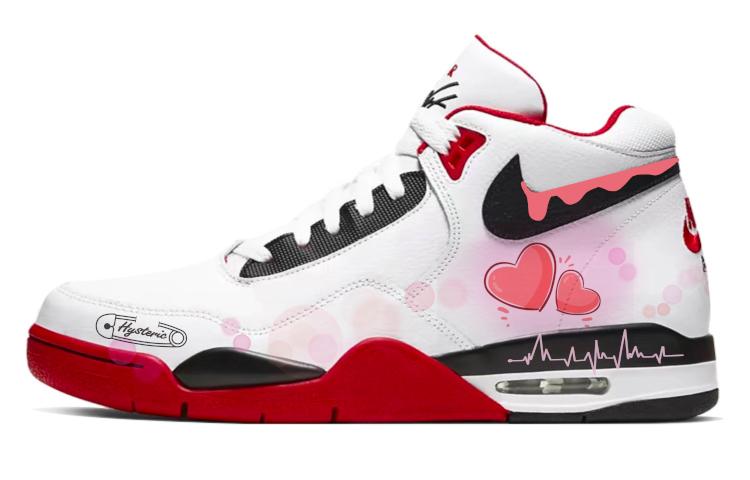 Nike Flight Legacy High-Top Vintage Basketball Shoes Men's Red White