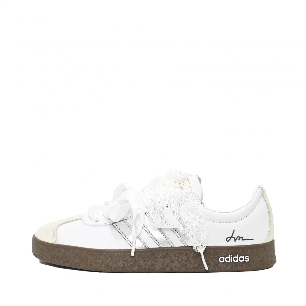 Adidas VL COURT 2.0 Ballet Coverage Low top Skateboard Shoes Unisex Silver