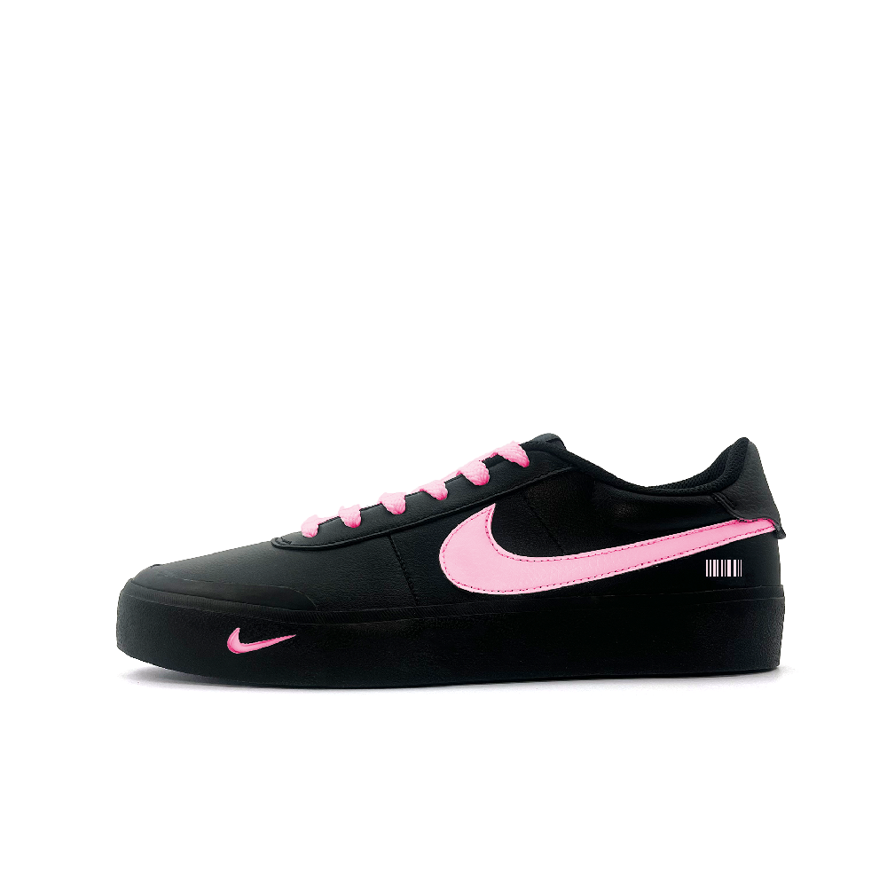 Nike Court Shot Anti Slip Wear Resistant Low Top Skateboard Shoes Men's Black Pink
