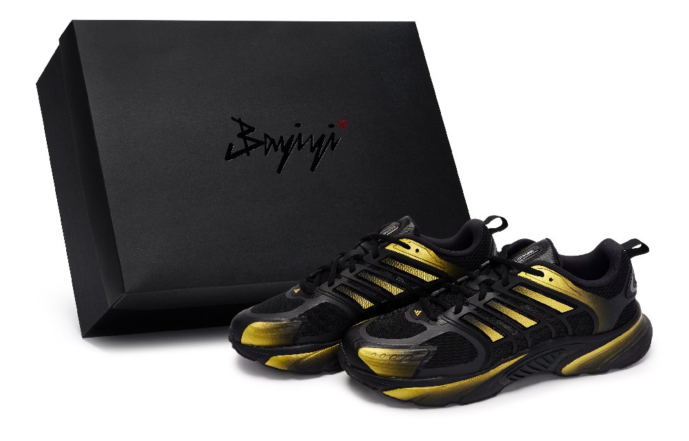 Adidas Climacool Ventania Abrasion Resistant Low Top Running Shoes Unisex Black Gold