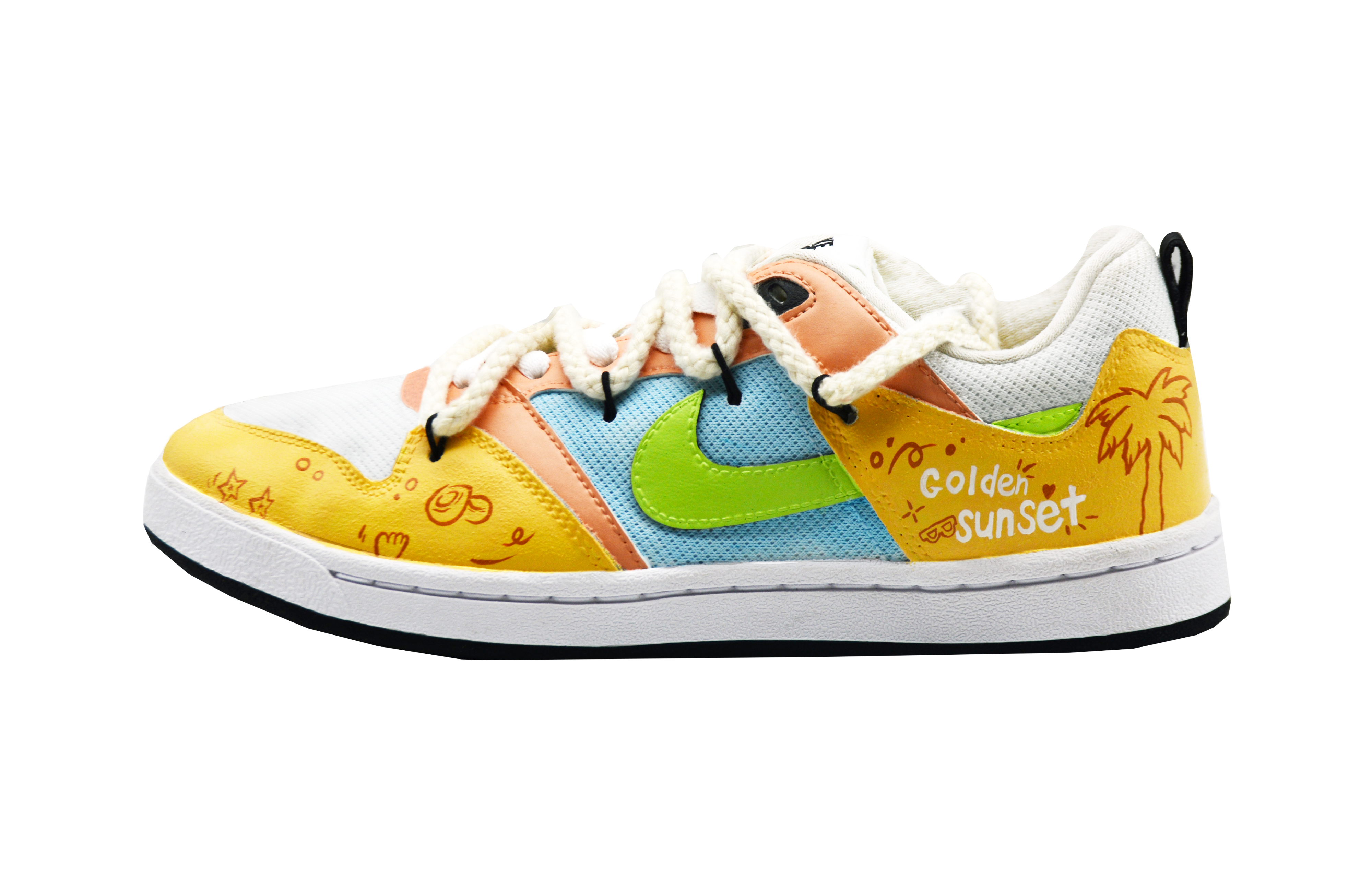 Nike SB Alleyoop Beach Autumn Coconut Abrasion Resistant Low top Skateboard Shoes Men's