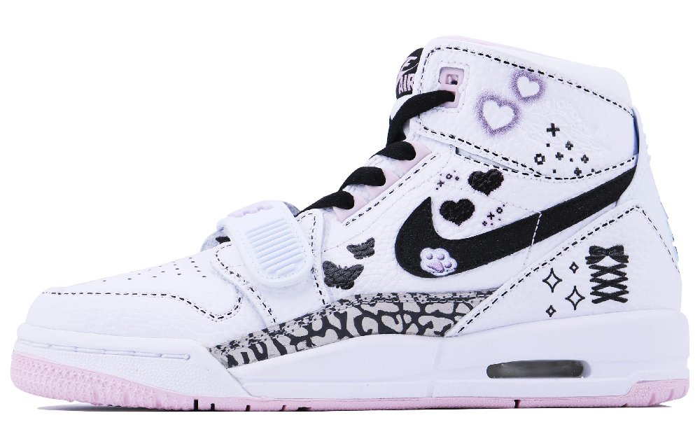 Jordan Legacy 312 Shibuya Sweet Sister SDS High-Top Vintage Basketball Shoes Women's White Pink