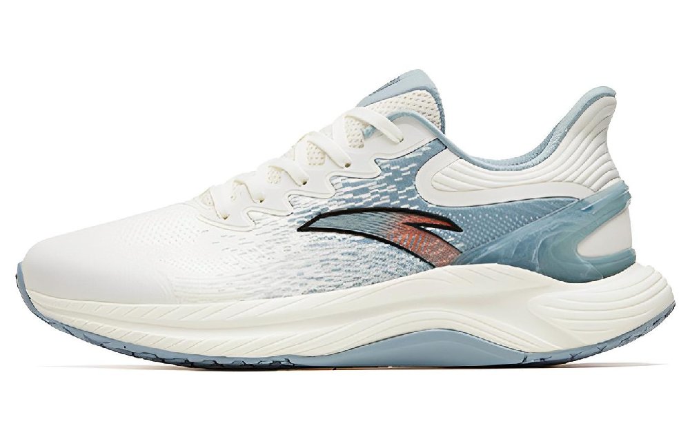 Anta Gen 3.0 Cushioning, Slip Resistant, Abrasion Resistant, Rebound Low Top Running Shoes Men's White Light Blue