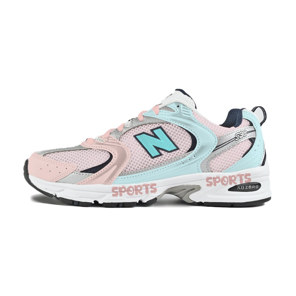 New Balance NB 530 Abrasion Resistant Low Top Running Shoes Unisex Pink Blue