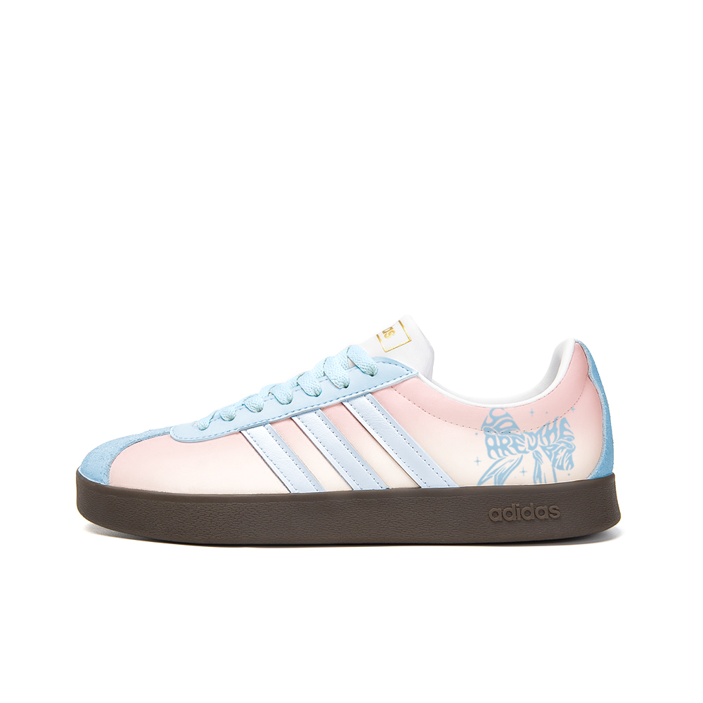 Adidas Neo VL Court 2.0 Anti Slip Wear Resistant Low Top Skateboard Shoes Unisex Blue Pink