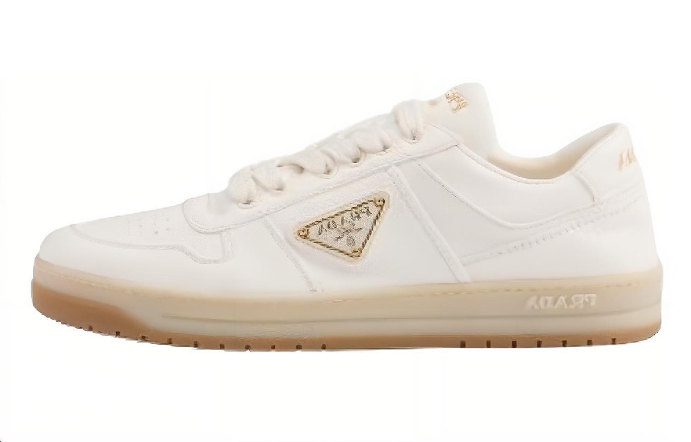 PRADA Downtown Leather Sneakers