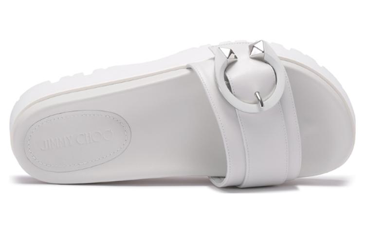 Jimmy Choo Slide Slippers 5.5cm Women's White