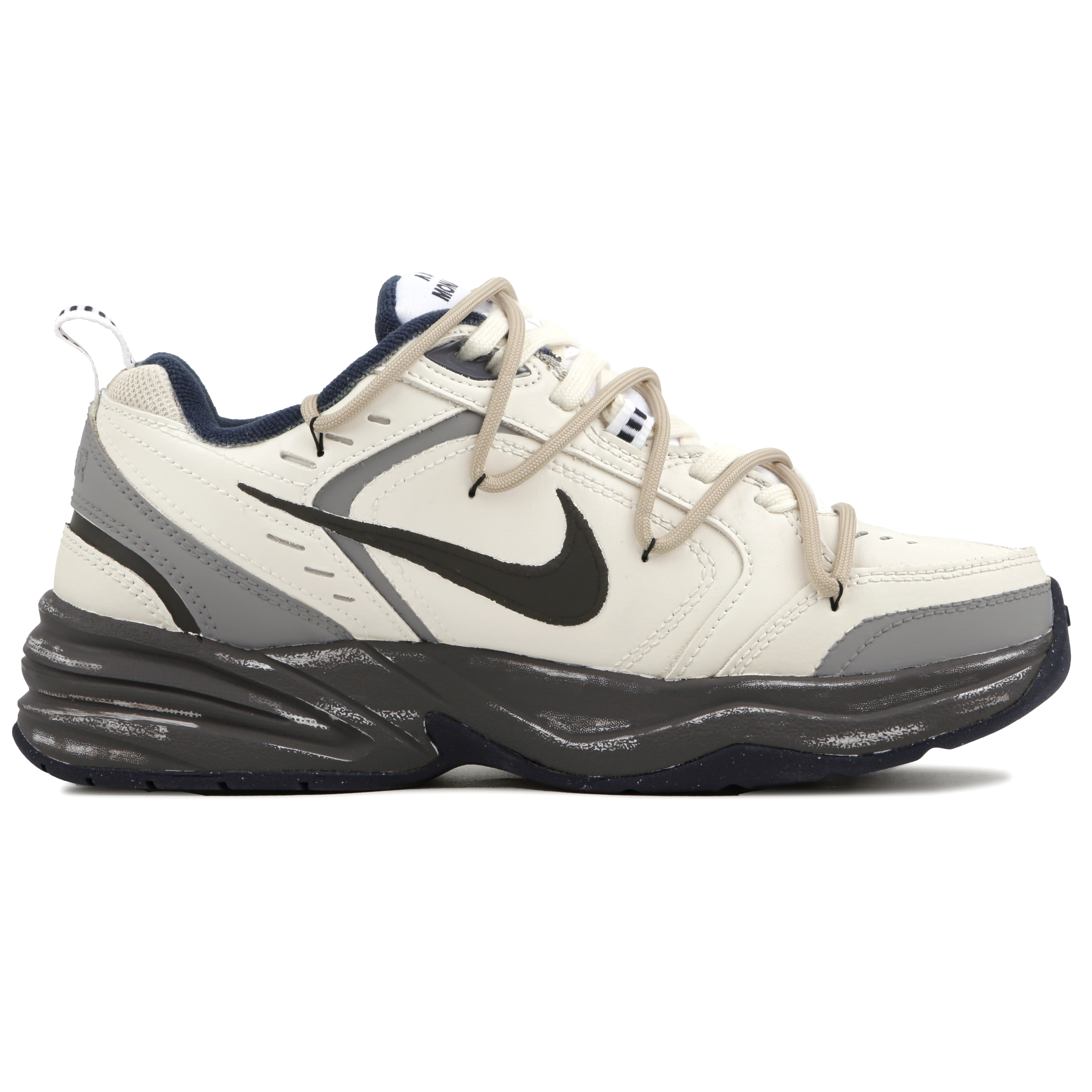 Nike Air Monarch 4 White Navy Cushioning Low top Chunky Sneakers Unisex