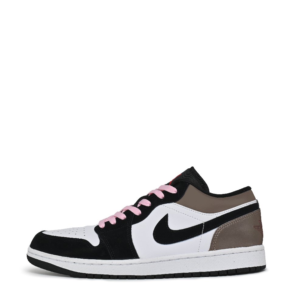 Jordan Air Jordan 1 Mocha Anti Slip Wear Resistant Low Top Vintage Basketball Shoes Men's Black Brown