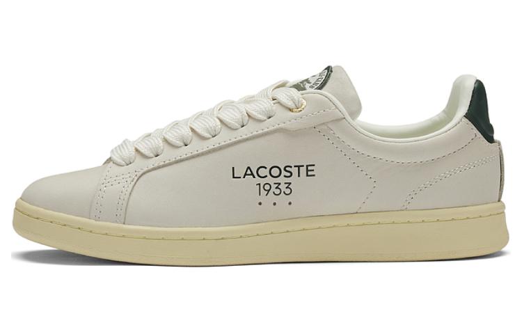 LACOSTE Low-Top Skateboard Shoes Women's Ecru Light Yellow