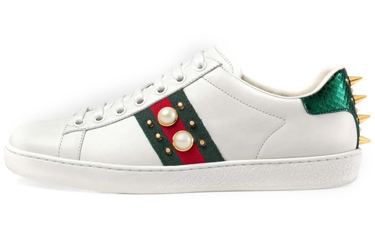 GUCCI Women's Ace Studded 'White' Women's