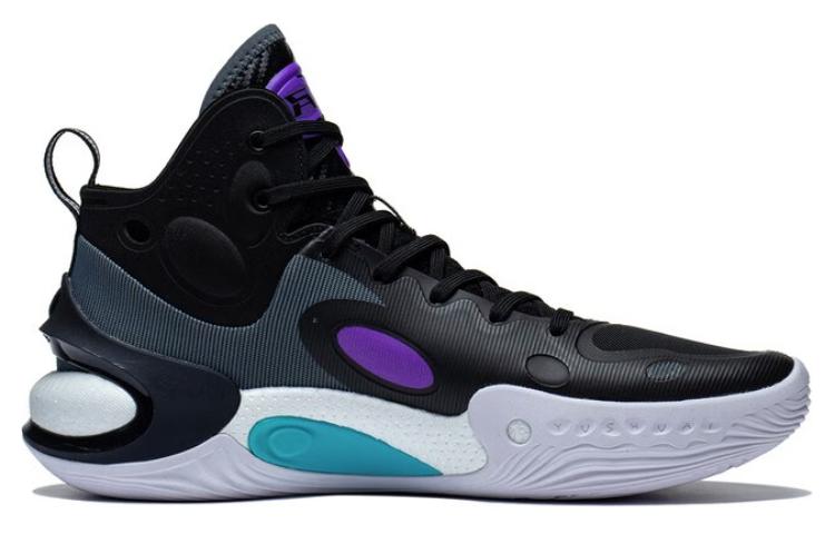LiNing YuShuai 17 Cushioning, Wear Resistant Mid top Basketball Shoes Men's Black Purple купить в интернет-магазине Yoocart с быстрой доставкой по России.