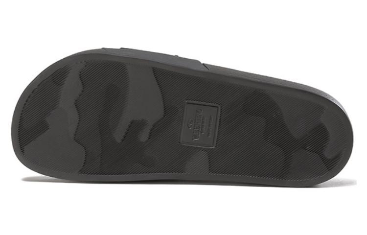Valentino Vltn Embossed Open Toe Slides