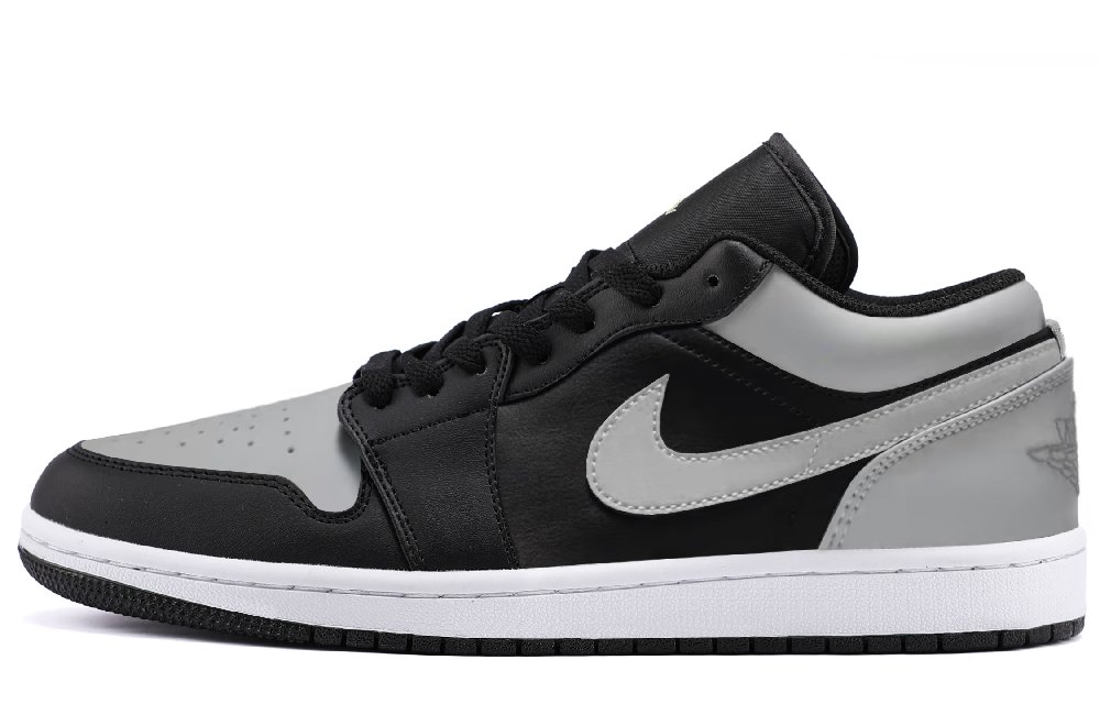 Jordan Air Jordan 1 Wear resistant And Lightweight Low top Vintage Basketball Shoes Unisex Shadow Gray