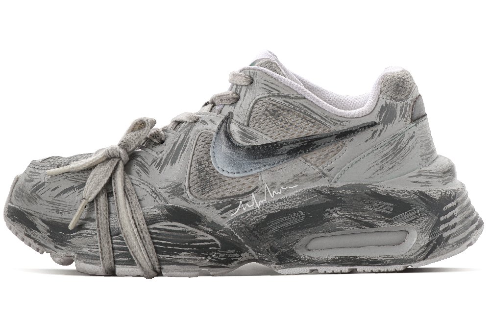 Nike Air Max Fusion Anti Slip Wear Resistant Low Top Air Cushion Casual Running Shoes Women's Gray