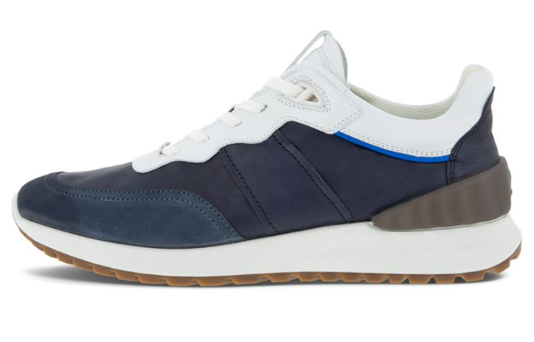 Ecco Astir Waffle Low-Top Sports Casual Shoes Men's Blue