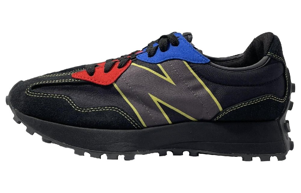 New Balance 327 Black Yellow Blue Red