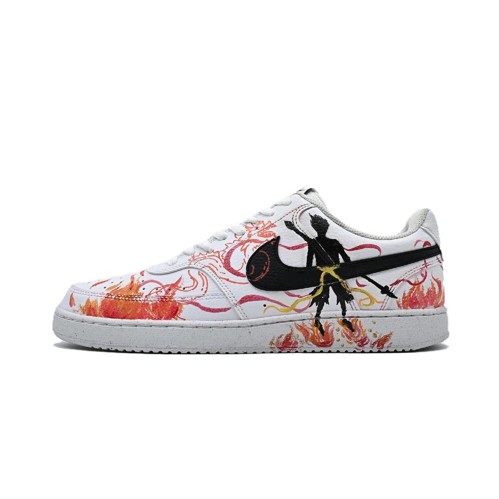 Nike Court Vision Low Top Skateboard Shoes Unisex White