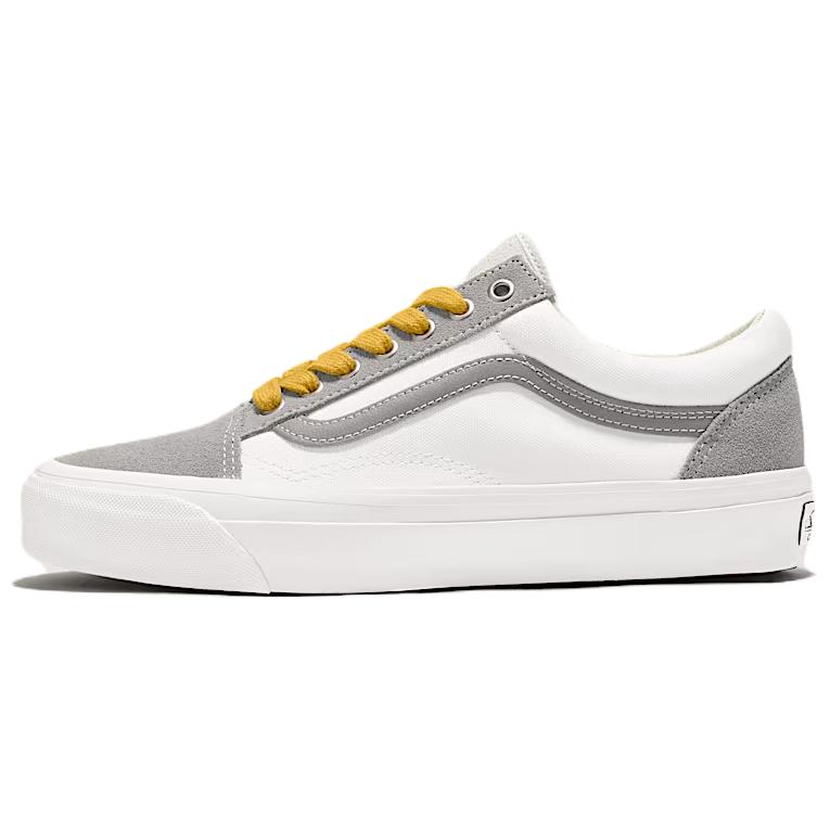 Vans LX OLD SKOOL Abrasion Resistant Low top Skateboard Shoes Unisex Gray White