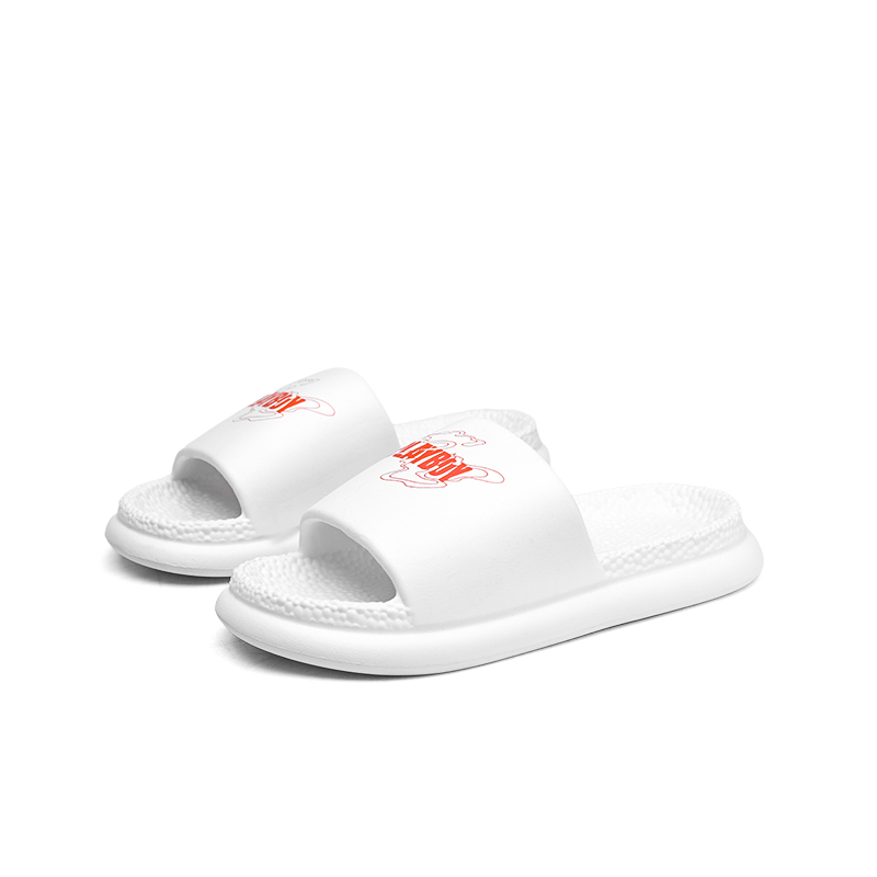 Playboy Slide Slippers Men White/Black