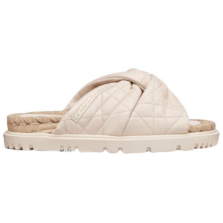 DIOR Dtwist Slide Slippers Women's Beige