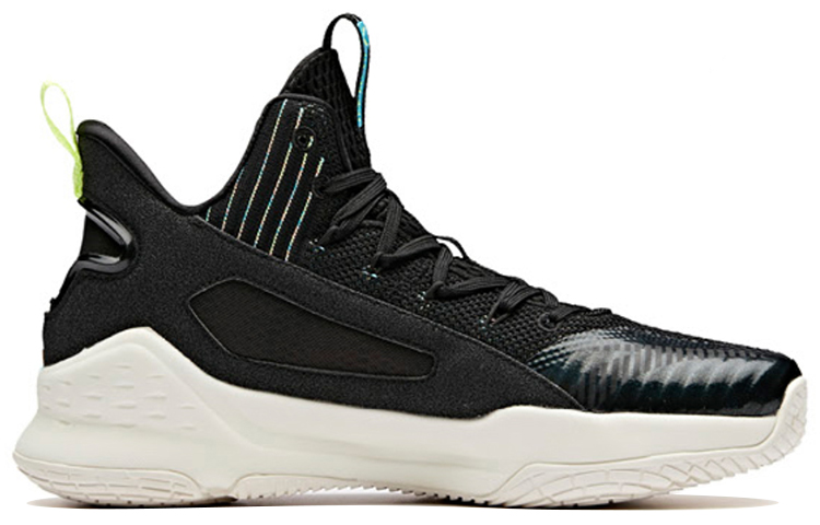 ANTA Thompson KT Basketball Shoes Men's Mid top Black Yellow