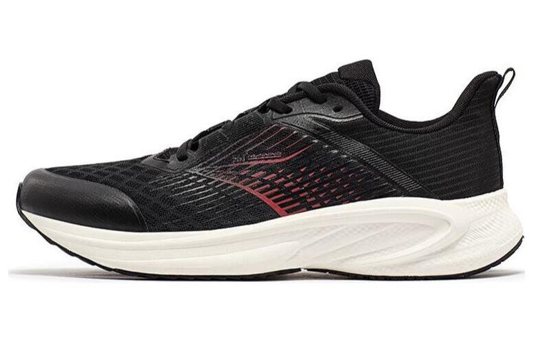 361° Shock Absorbers With Slip Resistant And Abrasion Resistant Properties Low Top Running Shoes Men's Black Red