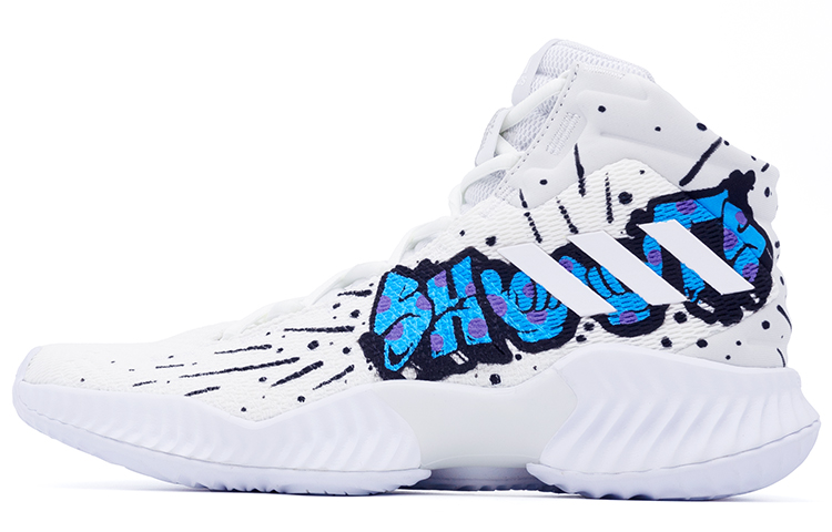 Adidas Pro Bounce 2018 Basketball Shoes Men Mid-Top Blue/Orange купить в интернет-магазине Yoocart с быстрой доставкой по России.
