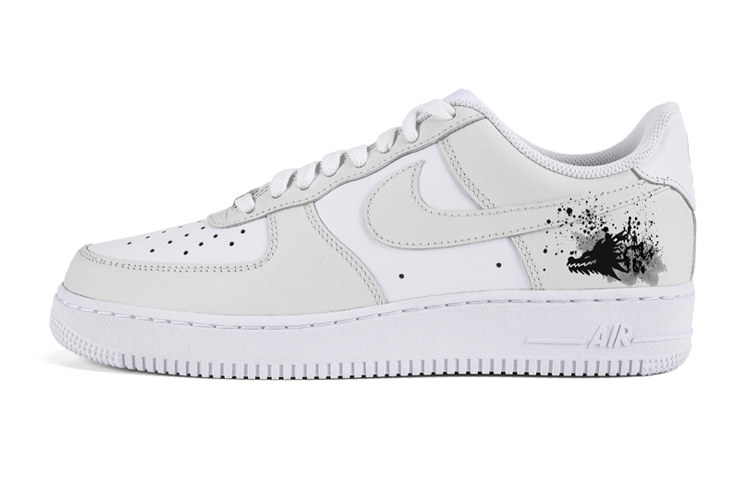Nike Air Force 1 Air Force 1 Low-Top Skateboard Shoes Men's Light Gray