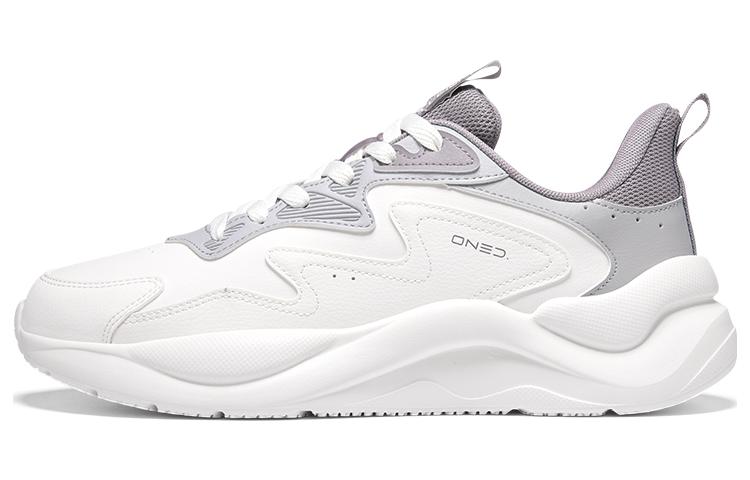 361° Wear-resistant And Lightweight Low-Top Running Shoes Men's White Gray