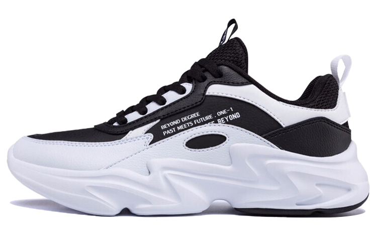 361° Wear-resistant Non-slip And Breathable Low-Top Chunky Sneakers Women's White Black