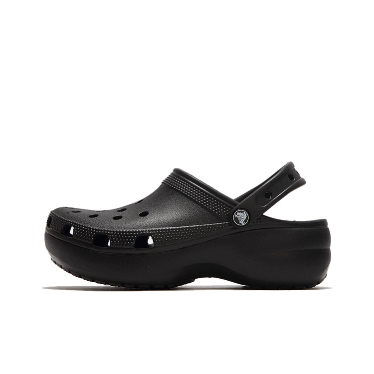 Crocs Classic Platform Clog Cocoa Junzi Clogs Women's Black