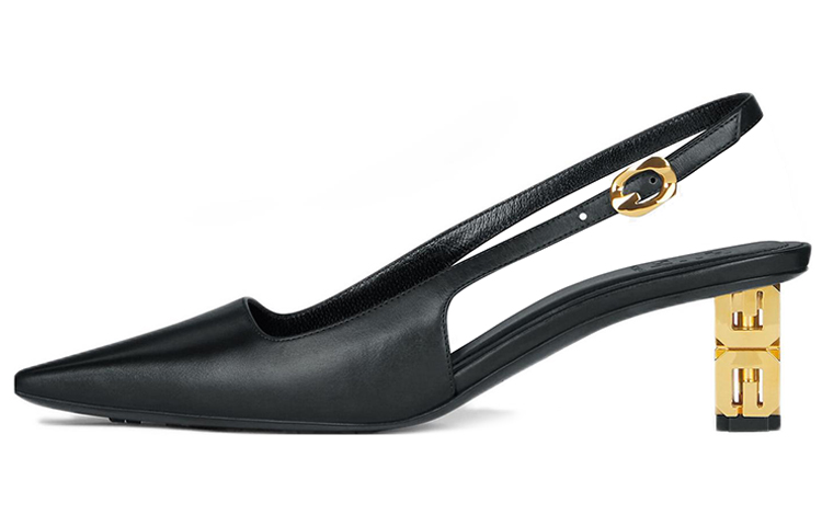 GIVENCHY G Cube Irregular Heel High Heels Women's Black