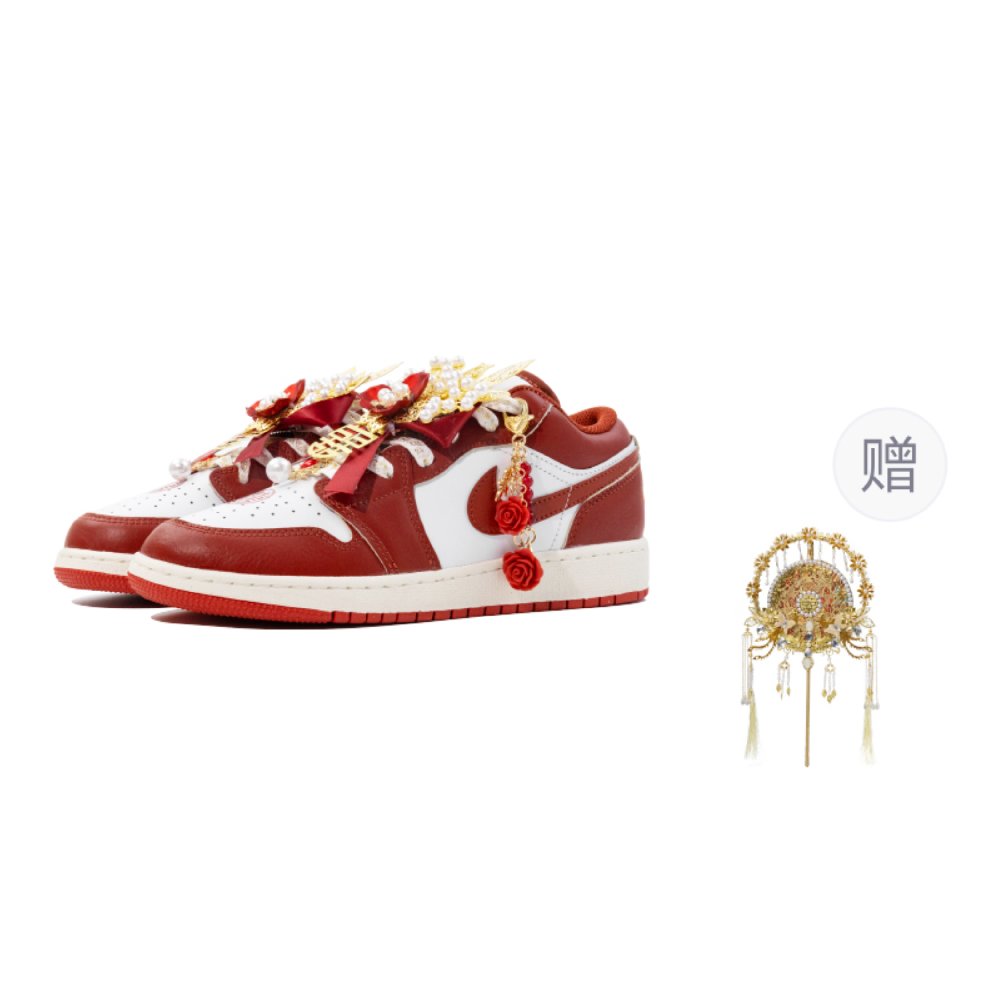 Jordan Air Jordan 1 Low Top Casual Shoes Unisex Red