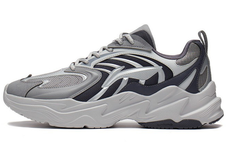 LiNing Stargazing Rebound Low Top Running Shoes Men's Gray