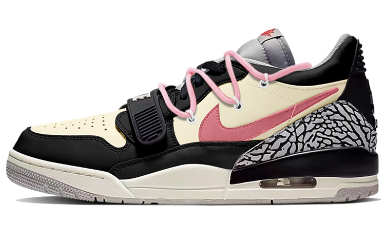 Jordan Legacy 312 Low Low-Top Vintage Basketball Shoes Men's Pink Black White
