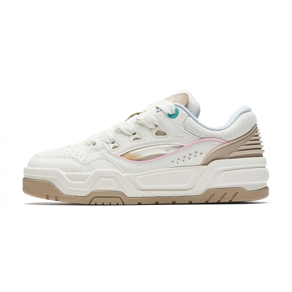 Anta Lightweight, Breathable, And Abrasion Resistant Low top Skateboard Shoes Women's White