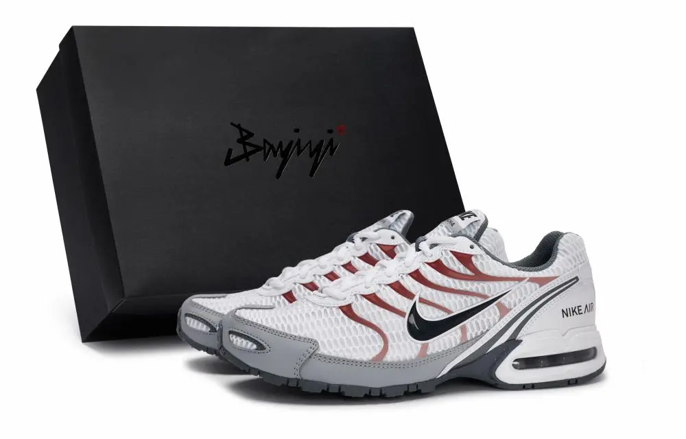 Nike Air Max Torch 4 Slip Resistant Low top Running Shoes Unisex Gray White Red