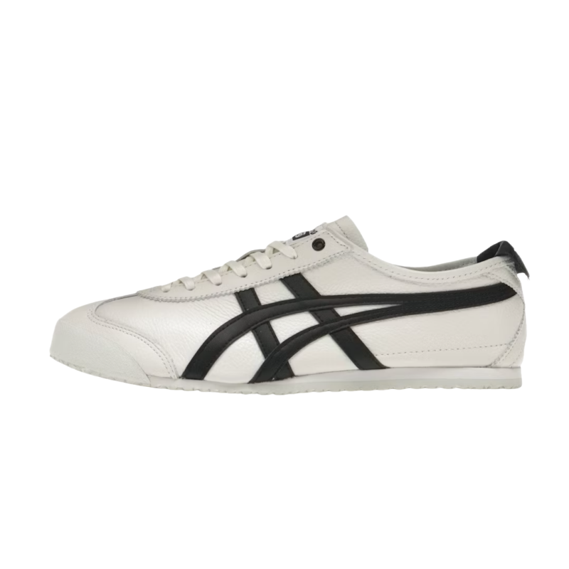 Onitsuka Tiger MEXICO 66 Anti Slip Wear Resistant Low Top Casual Shoes Unisex Black White