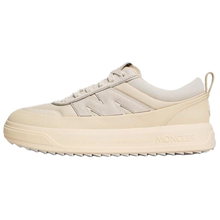 Moncler Altive Low Top Skateboard Shoes Men's Light Beige