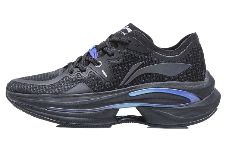 LiNing WuShi 5S 1.0 5S Low-Top Running Shoes Women's Black Blue Mono Yarn Trendy Versatile Casual