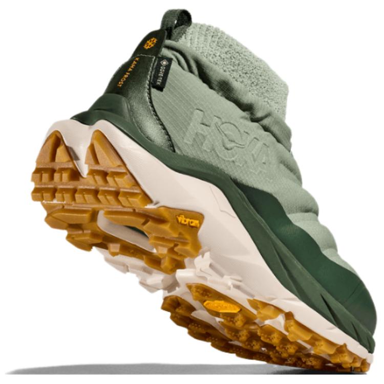 HOKA ONE ONE Kaha 2 Anti-Slip And Wear-Resistant Warm Mid-Top Trekking Shoes Unisex Green