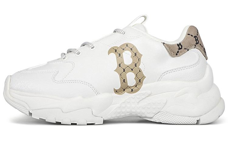MLB Big Ball Chunky Cushioning Anti-Slip And Wear-Resistant Low-Top Chunky Sneakers Unisex White