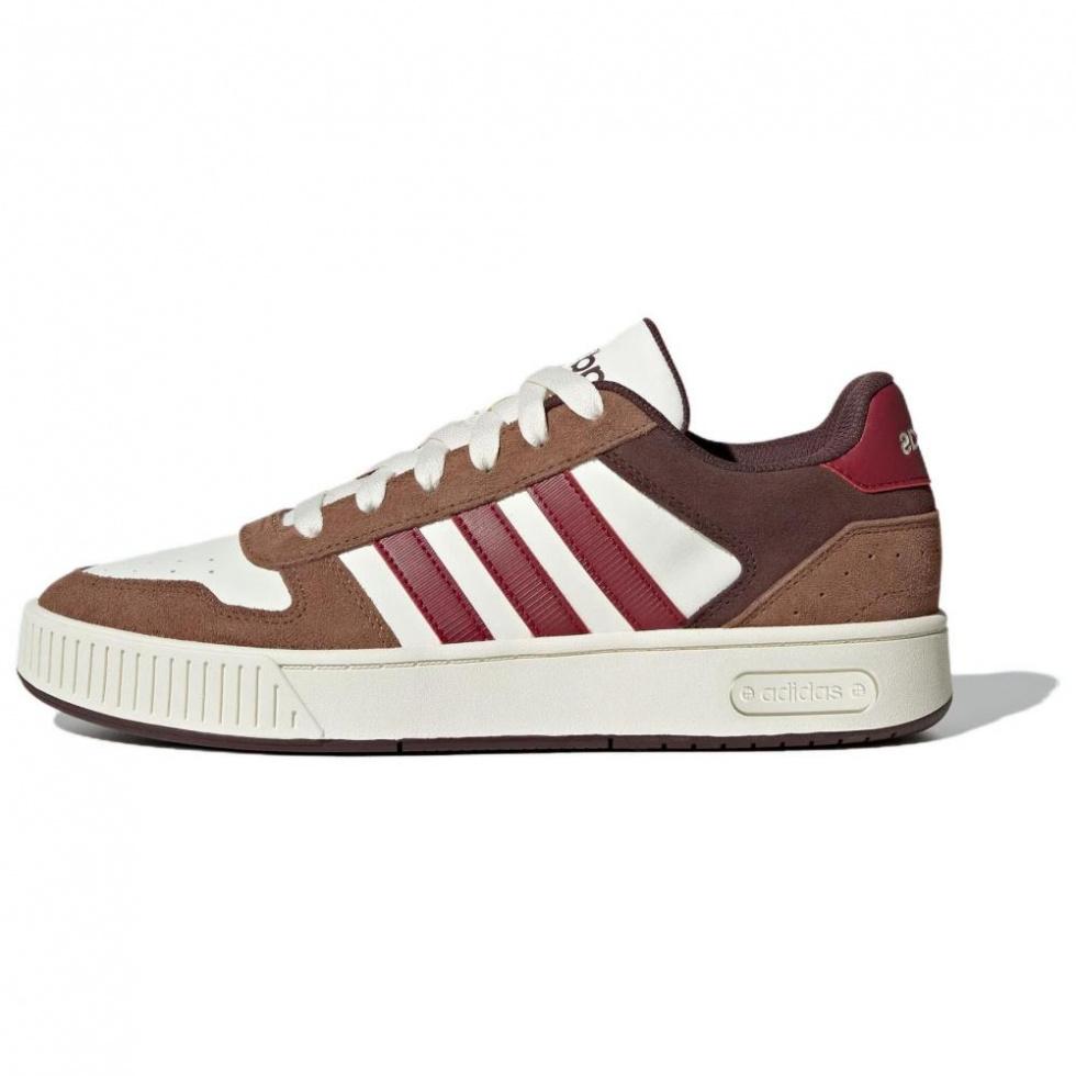 Adidas D PAD Anti Slip Wear Resistant Low Top Skateboard Shoes Unisex White Red Brown