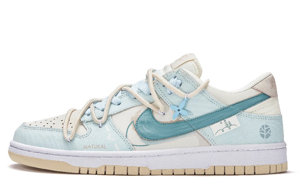 Nike Dunk SB Low Tree White Mist Slip-Resistant Cushioning Wear-Resistant Low-Top Skateboard Shoes Men's Blue Green