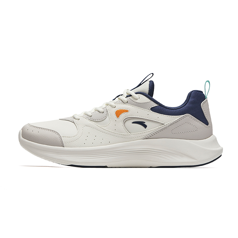 Anta Anti-Slip Wear-Resistant Low-Top Casual Running Shoes Men's White Gray Blue