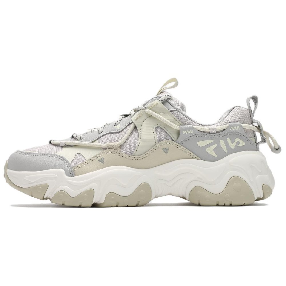FILA FLUID 5 Anti Slip Wear Resistant Low Top Chunky Sneakers Women's Gray