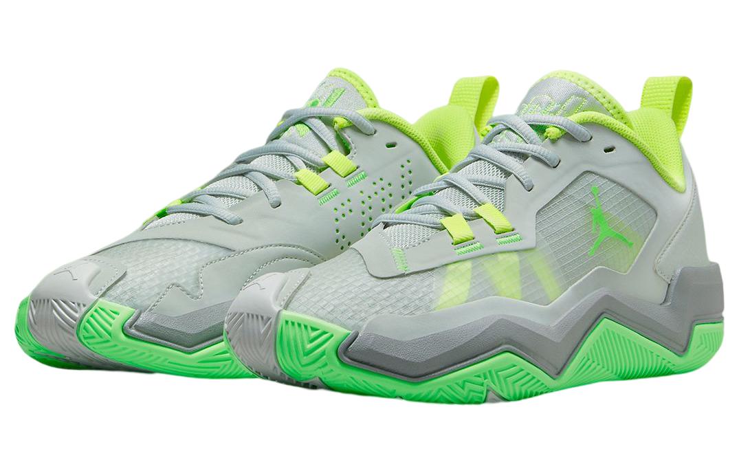 Jordan One Take 4 Light Silver Volt Particle Grey Green Strike
